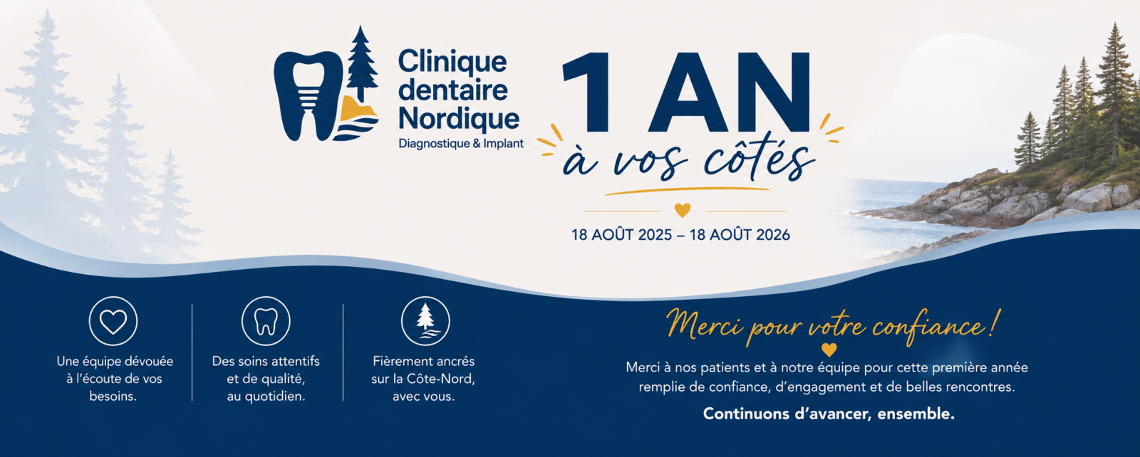Un an à vos côtés